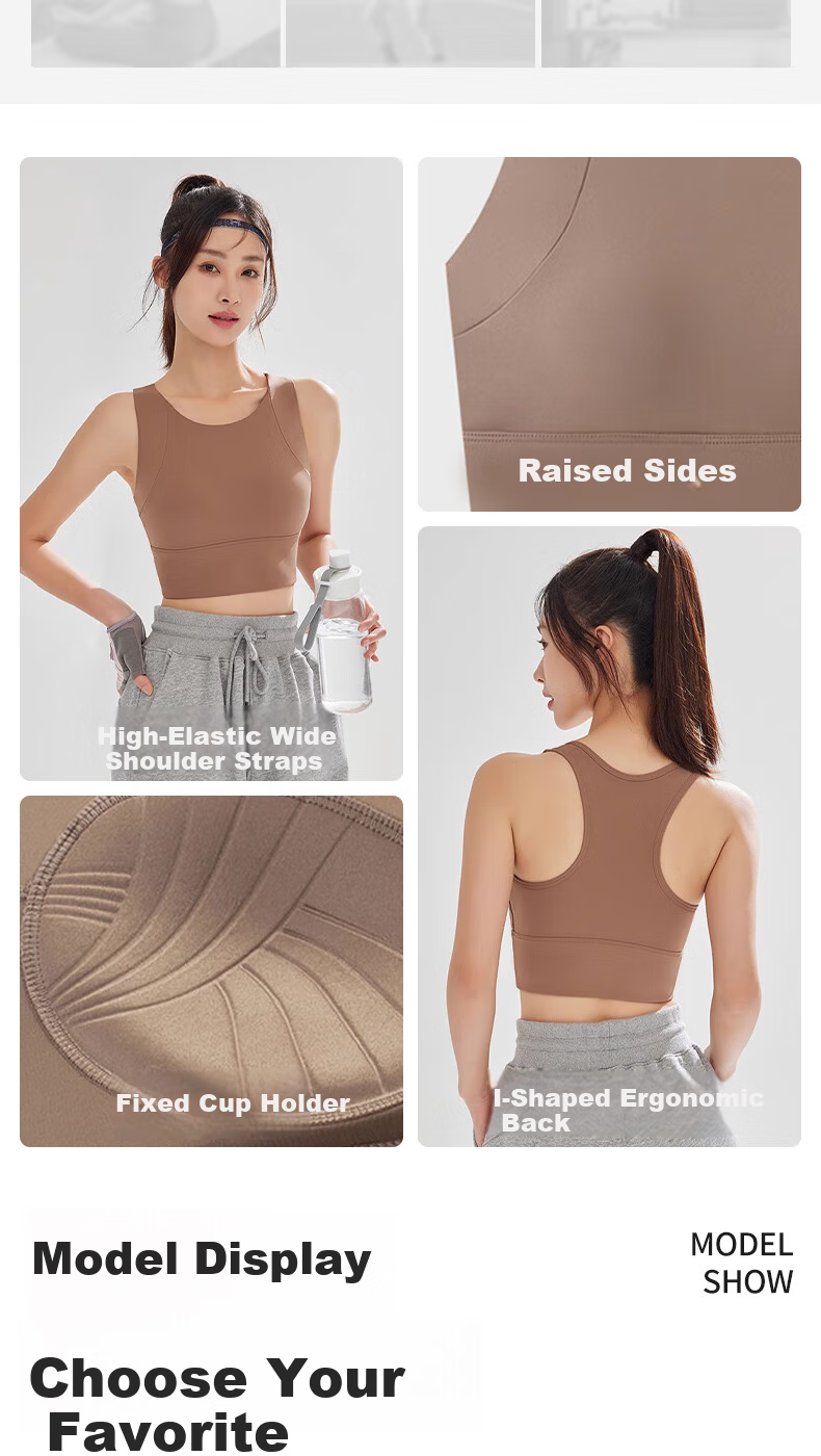 Ziyouxi High-Impact Sports Bra for Women, One-Piece Anti-Shock And Anti-Sagging Yoga Vest, Fitness Training Bra, Outer Wear Or Inner Layering 9