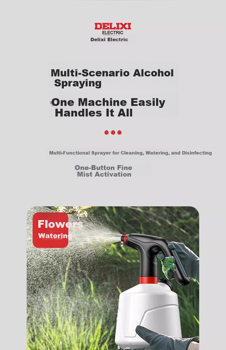 DELIXI ELECTRIC Electric Spray Watering Can Succulent Mist Sprayer Household Small Sprayer for Pesticide and Disinfection 11