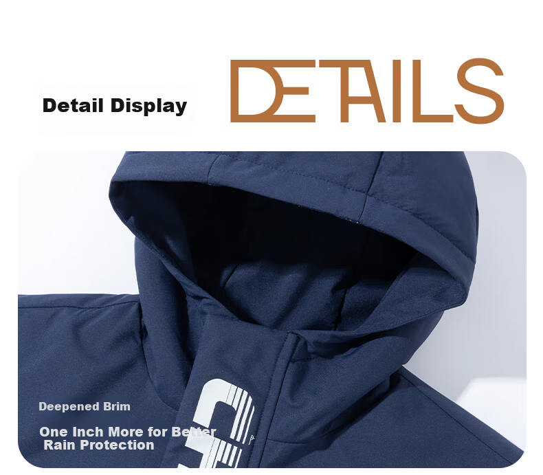 JEANSWEST Boys' Kids' Waterproof Padded Jacket Autumn Winter 2025 New Warm Coat for Children Middle and Older Kids Cotton Jacket 14