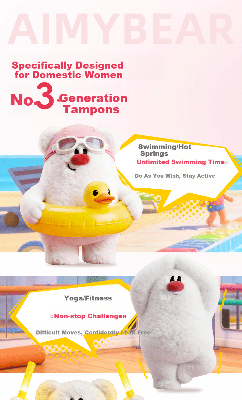 AIMYBEAR Long Applicator Tampons Super Absorbency SP 32-Pack Menstrual Tampons Sanitary Pads JD Self-operated 9
