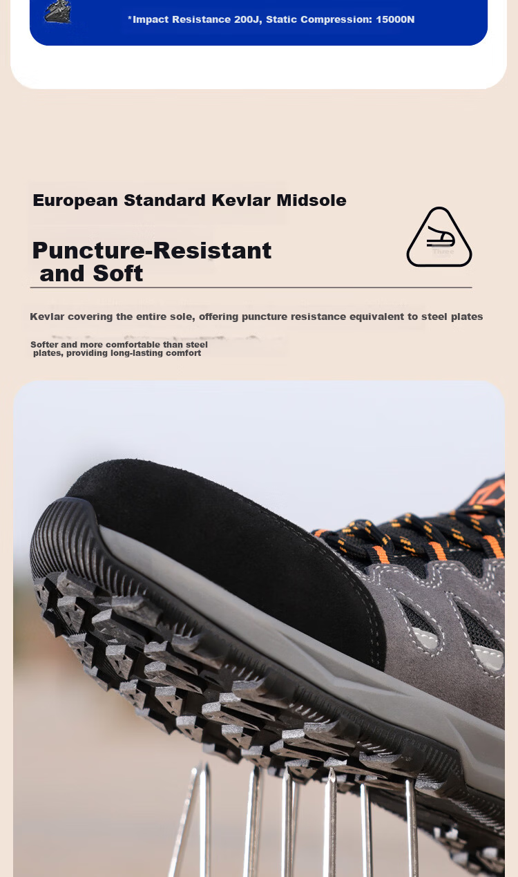 BlueOwl Shield Men's Summer Breathable Anti-Slip Electrician Insulated 10KV Anti-Smash Anti-Puncture Comfortable Work Shoes D206GY Size 45 6