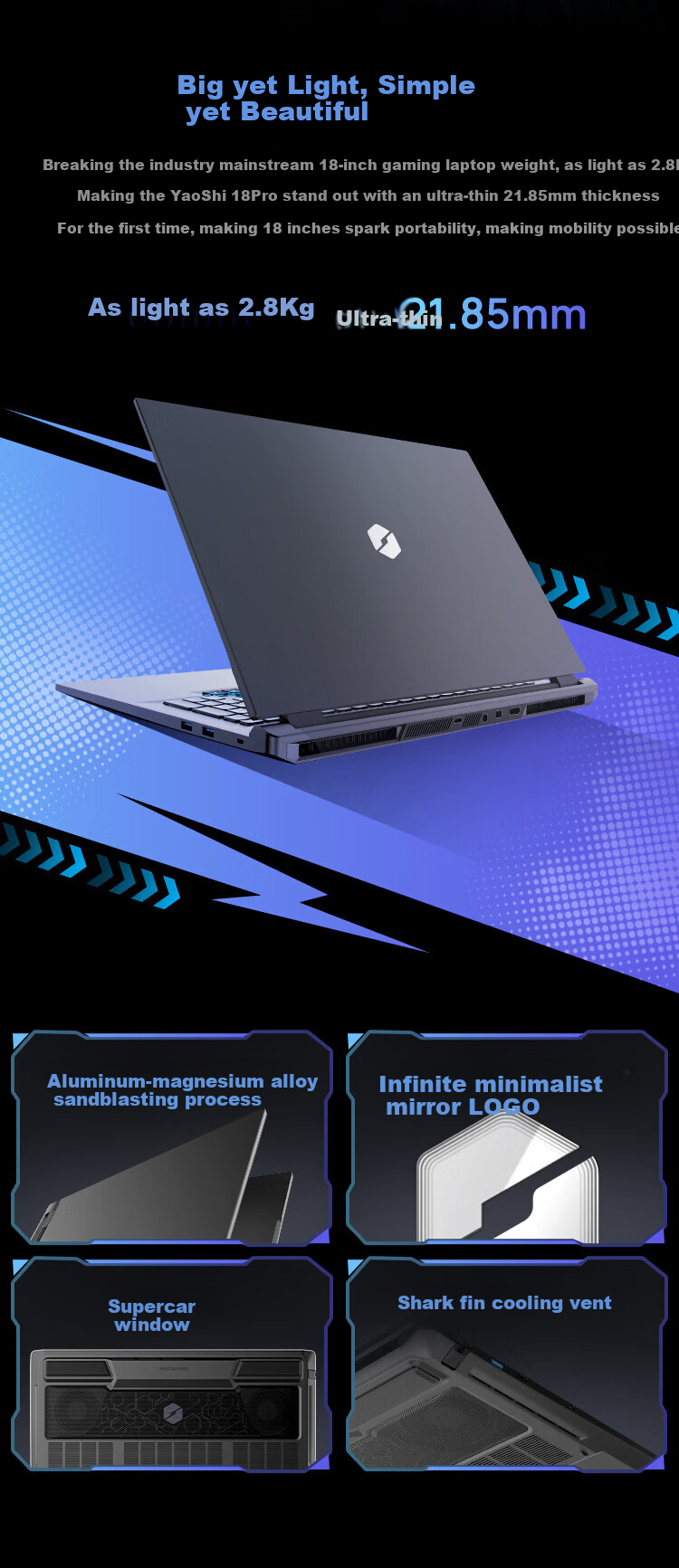 MECHREVO YaoShi 18 Pro Intel Core Ultra7 18-inch Gaming Laptop (U7-270HX Plus 16GB 1TB RTX5070 2.5K) 6