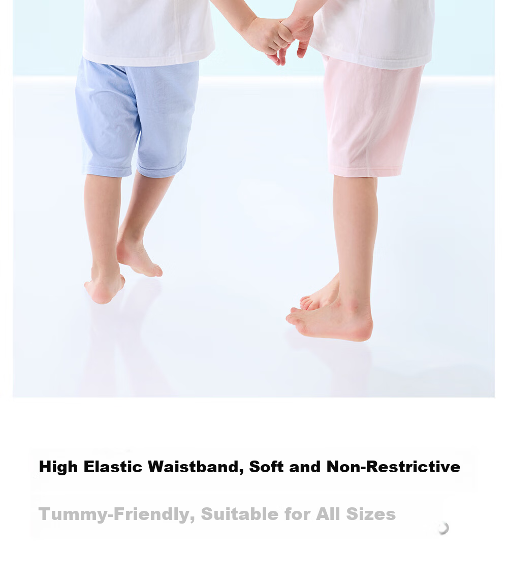 Betis Kids Pajamas Boys Short Sleeve Summer Cotton 2026 New Girls Ice Silk Baby Homewear Set 10
