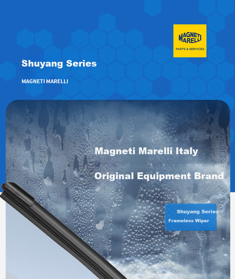 MAGNETI MARELLI Car Windshield Wipers, Wear-Resistant Natural Rubber, Compatible with Tang 2nd Generation/DMi/DM/Tang EV, for 2018 to 2025 Models, 1 Pair 2