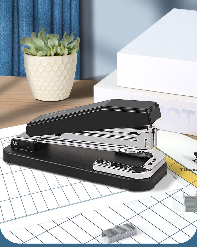 GuangBo 12# Metal Stapler Temporary Stapling Office Supplies Random Color Single Pack DSJ7204S 16
