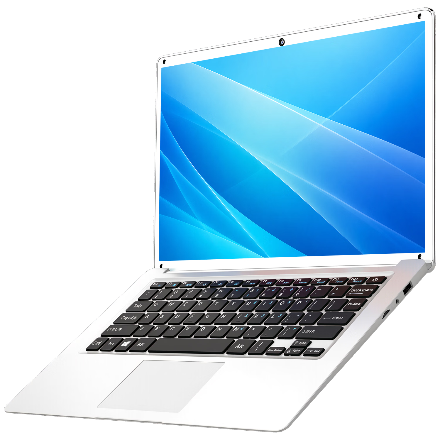 Defeng 14-inch Laptop Subsidy 20% Intel Gaming Ultra-thin Laptop 13th Gen High-Performance Lightweight Laptop HD Screen M.2 SSD Silver White