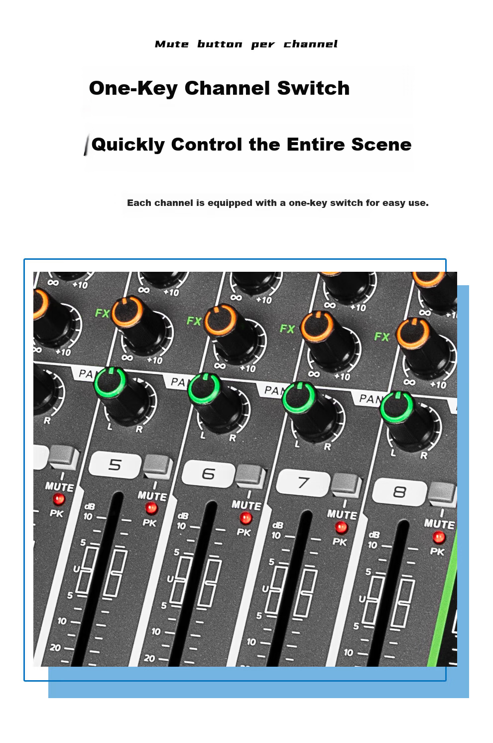 Depusheng GT2 8-Channel Mixer Amplifier All-in-One Stage Performance Home KTV Wedding Bar Conference 256 Reverb Bluetooth USB Single 15-Inch 500W*2 High Power 10