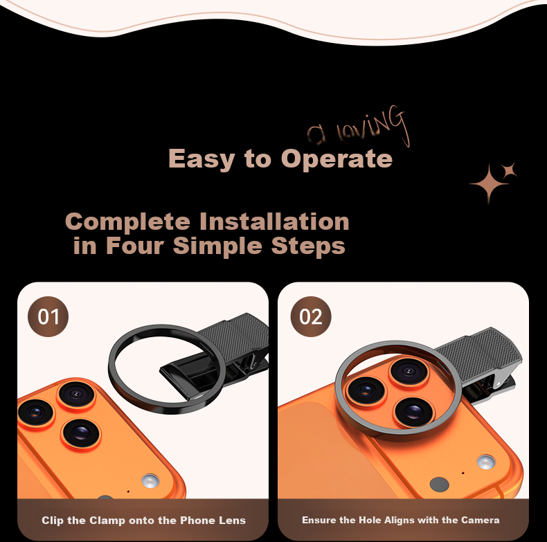 Suoying [Hot Sale 200W] Adjustable Starlight Lens 8-Line 67mm Starburst Filter for Mobile Phone Camera External Photography Tool Night Sky Jewelry Night Scene Starlight Filter 20