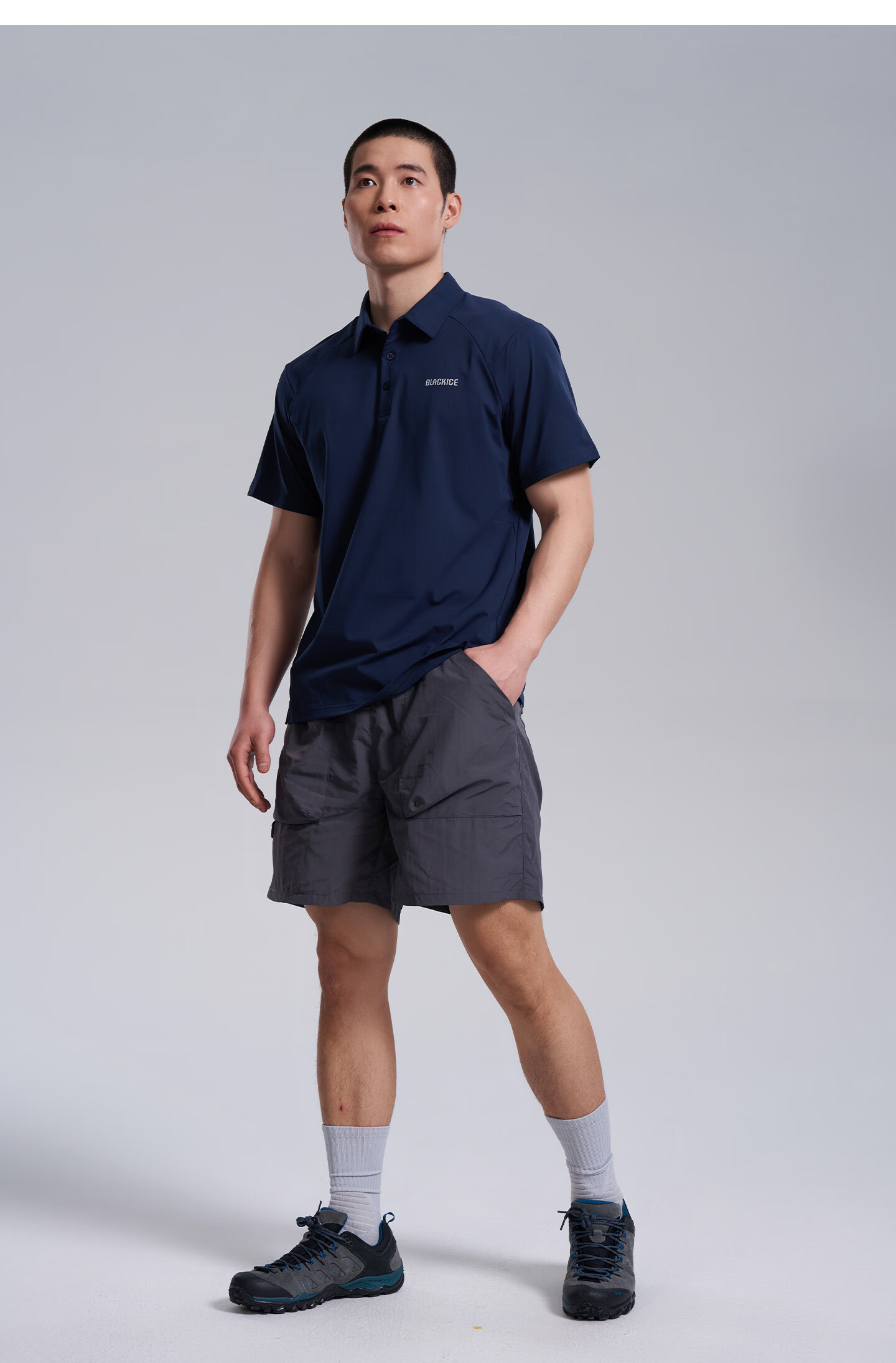 BLACKICE 26 New Outdoor Spring Summer Men's Sun Protection Short Sleeve Antibacterial Polo Shirt Moisture-Wicking Quick-Dry Half Sleeve T-Shirt F1522KH 17