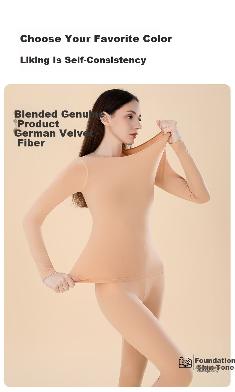 Urban Beauty Hyaluronic Acid Moisturizing Thermal Underwear Set for Women Autumn Modal Cotton Seamless Base Layer 2025 New Edition 13