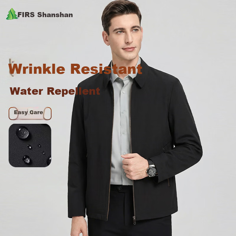 Shanshan [Three-proof Seamless Lapel] Men's Jacket Spring Autumn Business Executive Workwear Casual Middle-aged Dad Coat