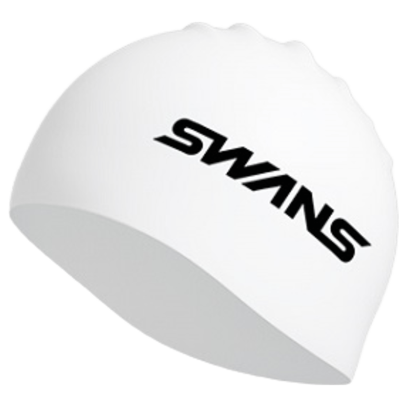SWANS Swimming Cap for Men And Women, Silicone Waterproof Comfortable Non-Binding Long Hair Ear Protection Swim Gear Purple