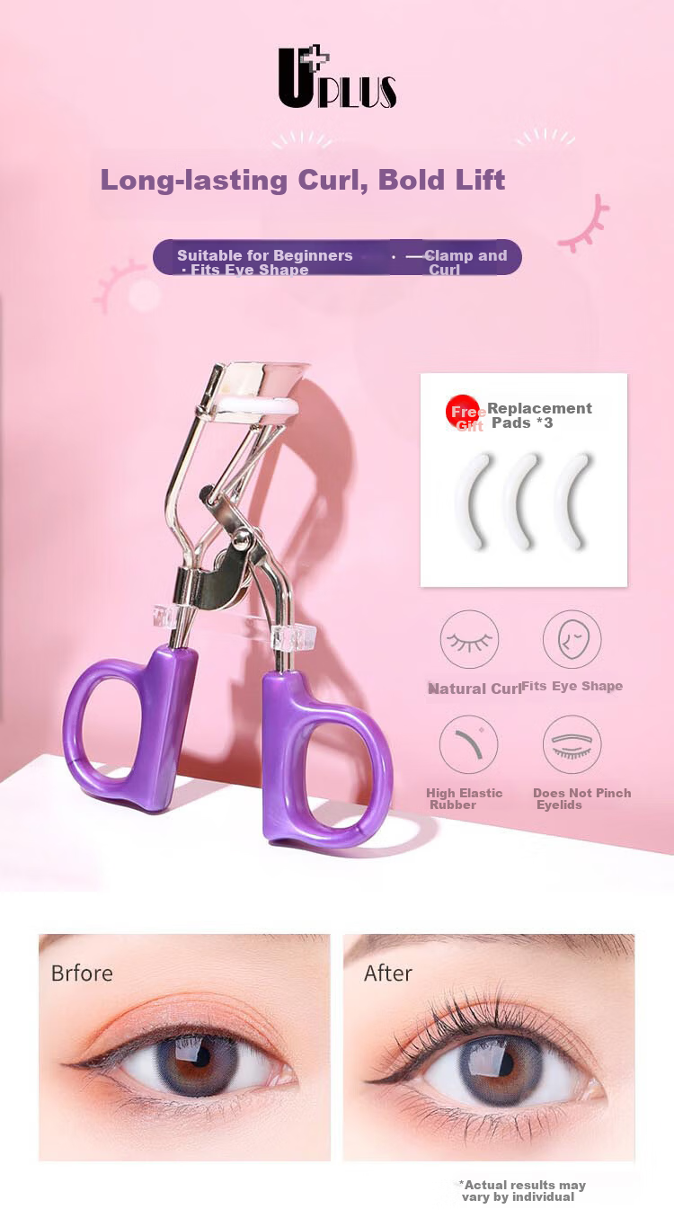 UPLUS Pink Electric Heated Eyelash Curler Rechargeable Long-lasting Curling Mother's Day Gift 1