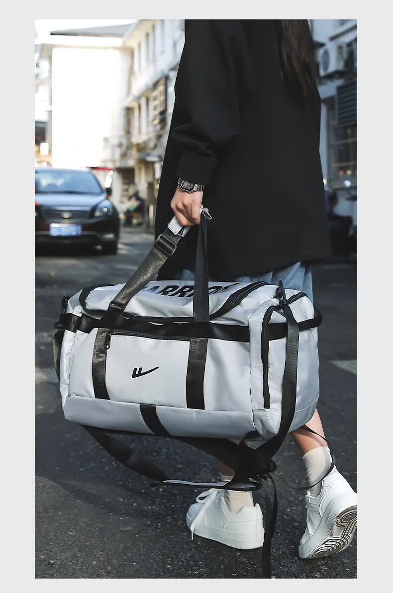 Warrior Large Capacity Travel Tote Bag Men’s Luggage Bag Portable Business Trip Carry-on Short Distance Sports Gym Bag Women’s 17