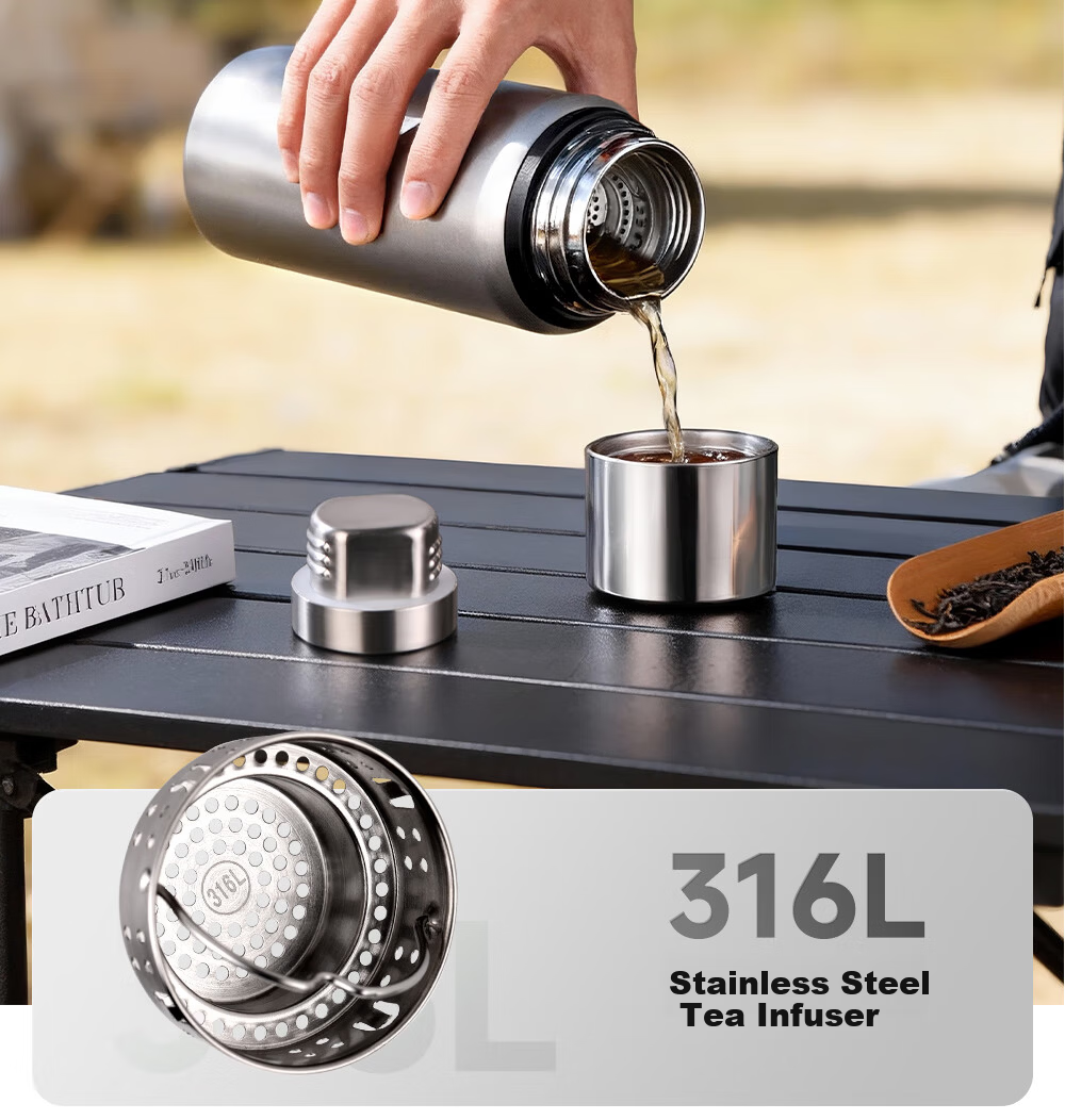 Fuguang 316L Stainless Steel Insulated Water Bottle Large Capacity Thermal Cup Full Steel Tea Separation Outdoor Men's Cup 11