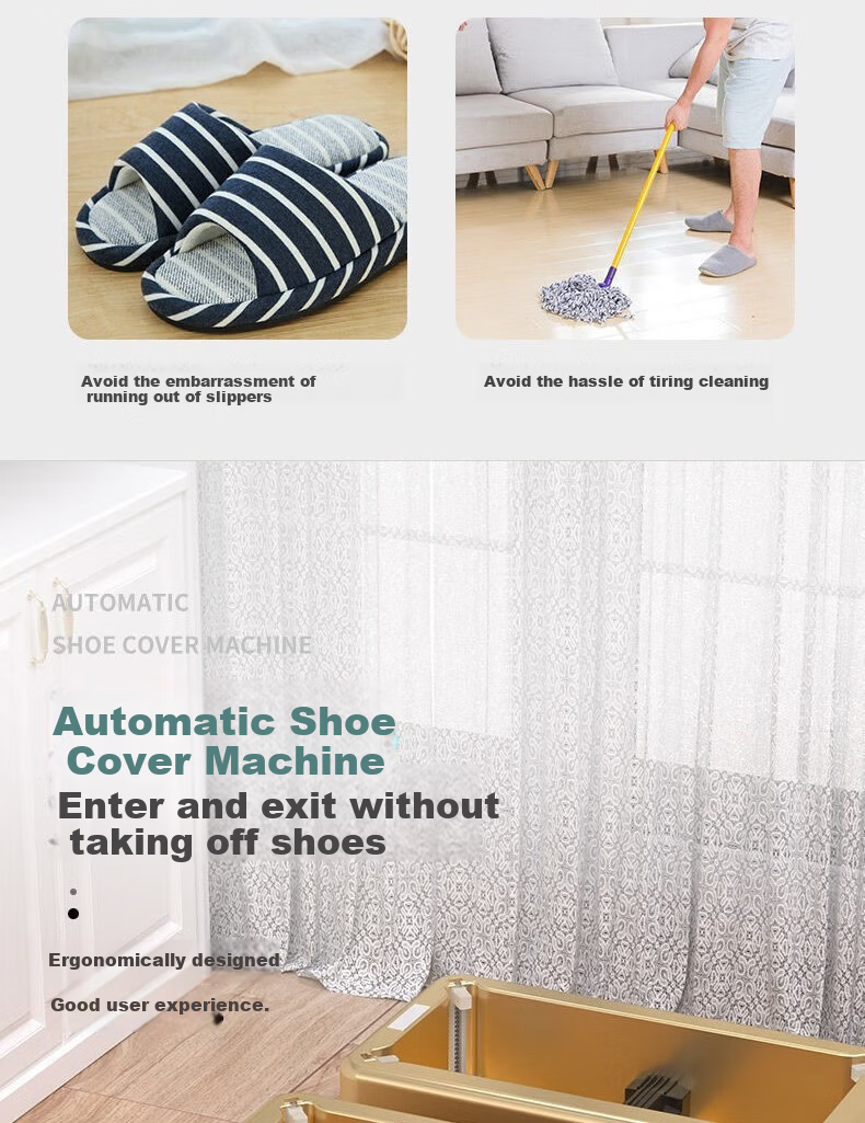 Sitoo Fully Automatic High-End Home Disposable Shoe Cover Machine Foot Covering Machine Office Shoe Film Machine with Shoe Covers Included 4