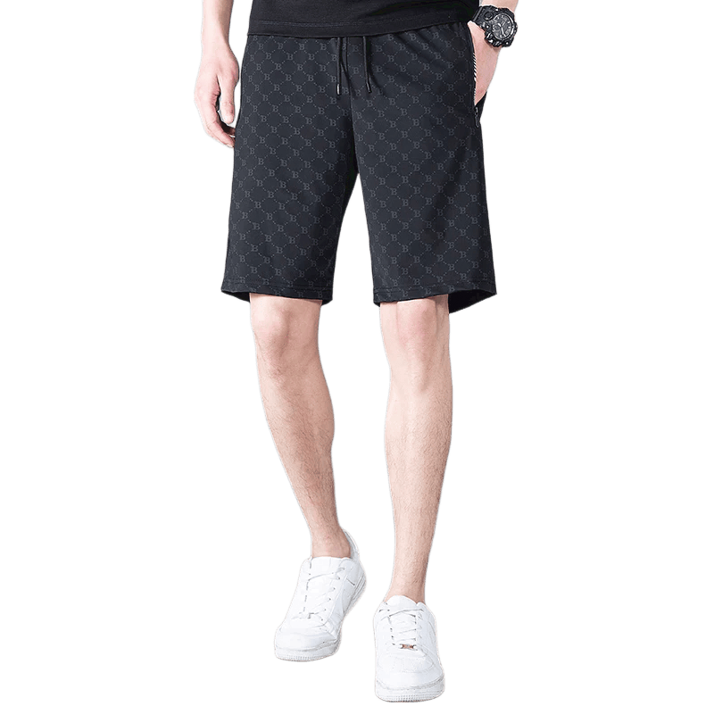 Playboy Ice Silk Casual Shorts Men's Summer Thin Loose Sports New High-End Business Breathable Five-Point Mid-Length Pants