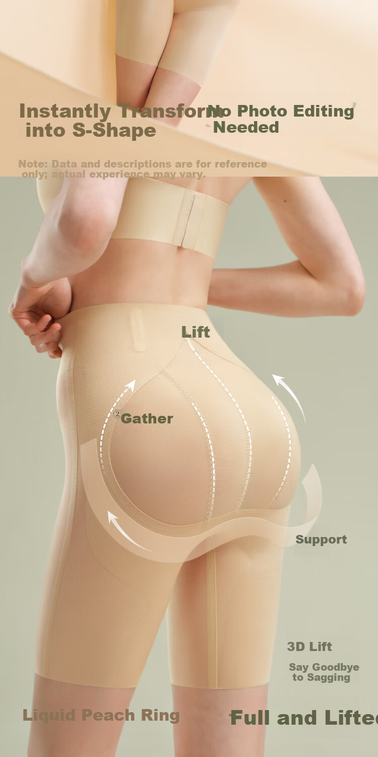 Suki Ryohin Mermaid Hip Enhancing Mid-Waist Butt Lifting Seamless Breathable Tummy Control Hip Shaping Pants Fake Hip Widening Shapewear No-Panty Needed 41