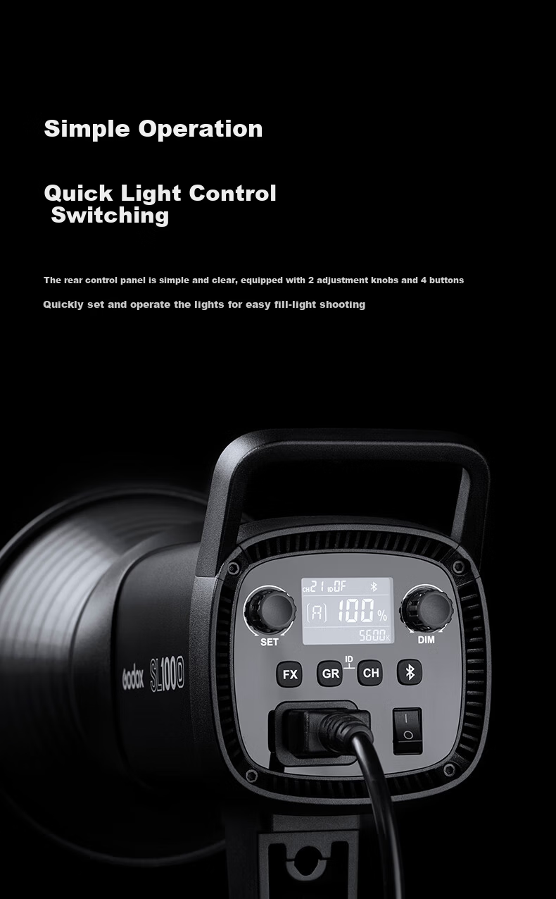 Godox SL100D LED Video Light Continuous Photography Light Soft Fill Light for Live Streaming Portrait Beauty Top Light Film and Television Lighting 11
