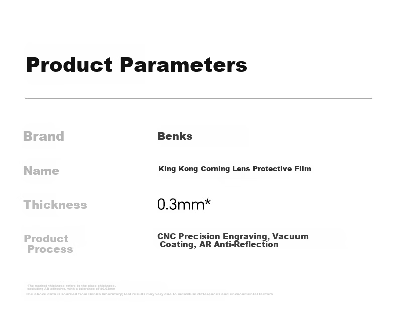 Benks Honor Magic8 Pro Camera Lens Protector Corning Glass HD Tempered Film Anti-Scratch Back Camera Protective Film 5