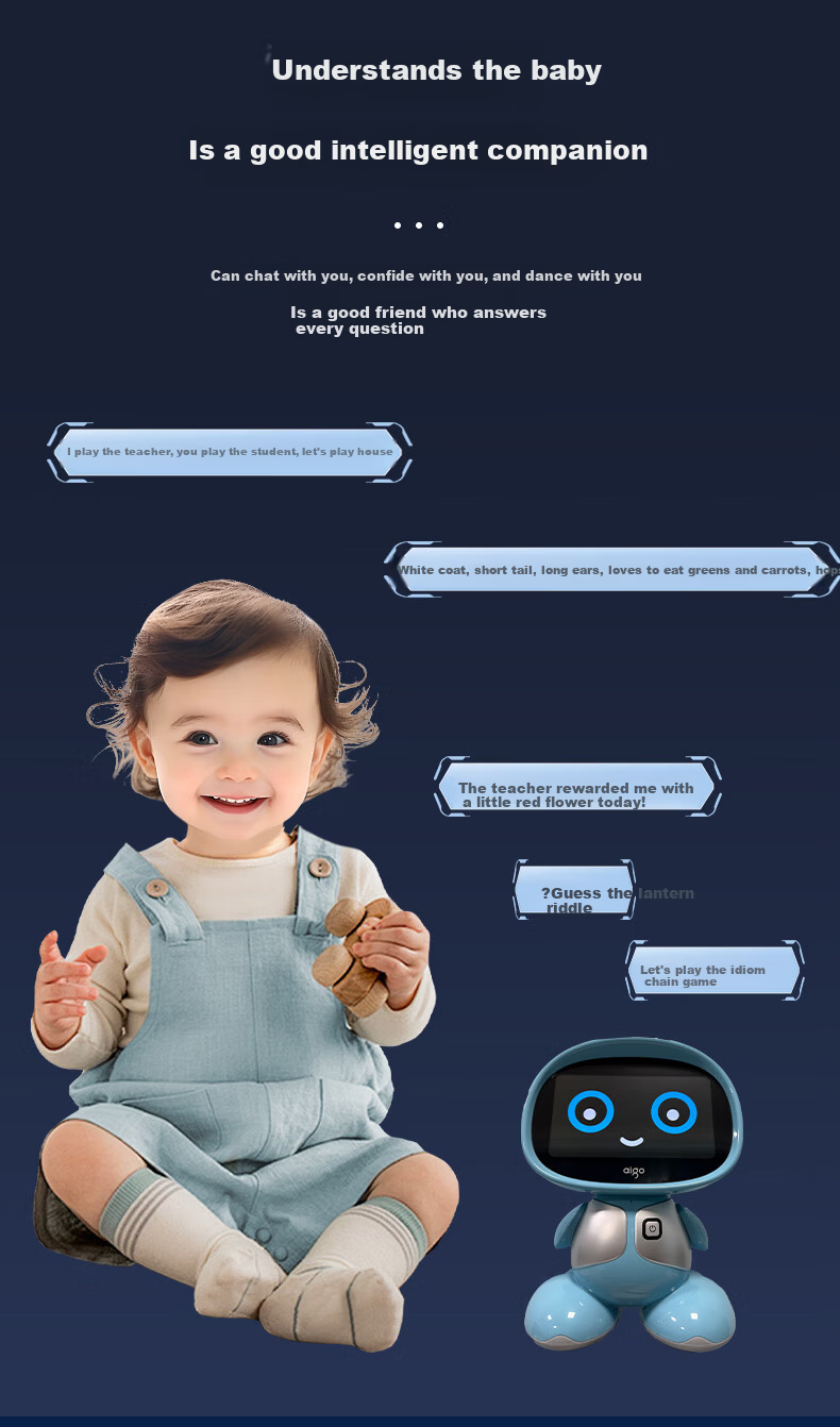 Patriot AI Early Education Robot Early Learning Machine Storytelling Machine Children's Smart Interactive Learning Device Toy for Boys and Girls Birthday Gift 11