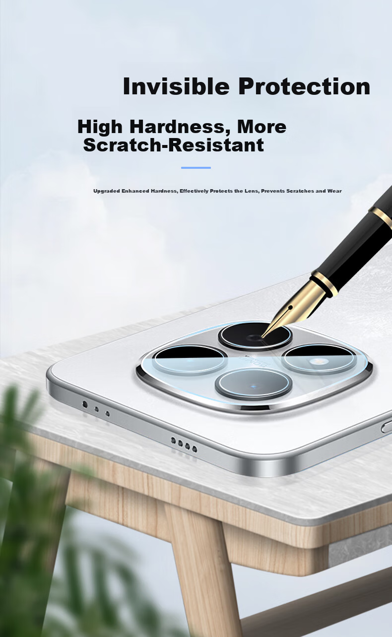 Langling [2 Pieces] Compatible with Redmi Note 15 Pro+ Lens Protector Full Coverage HD Scratch-Resistant Durable Camera Lens Film 4