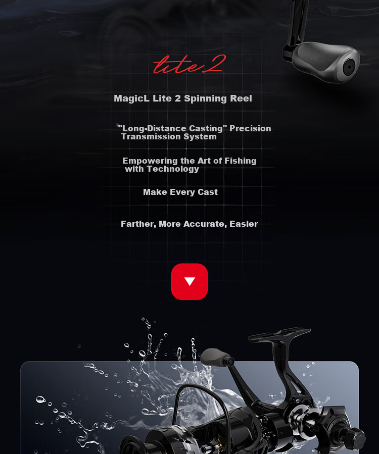 Handing Fishing Reel Spinning Reel Metal Long Cast Sea Rod Lure Rock Fishing Micro Fishing Reel 2nd Generation (Black) Model 6000 2