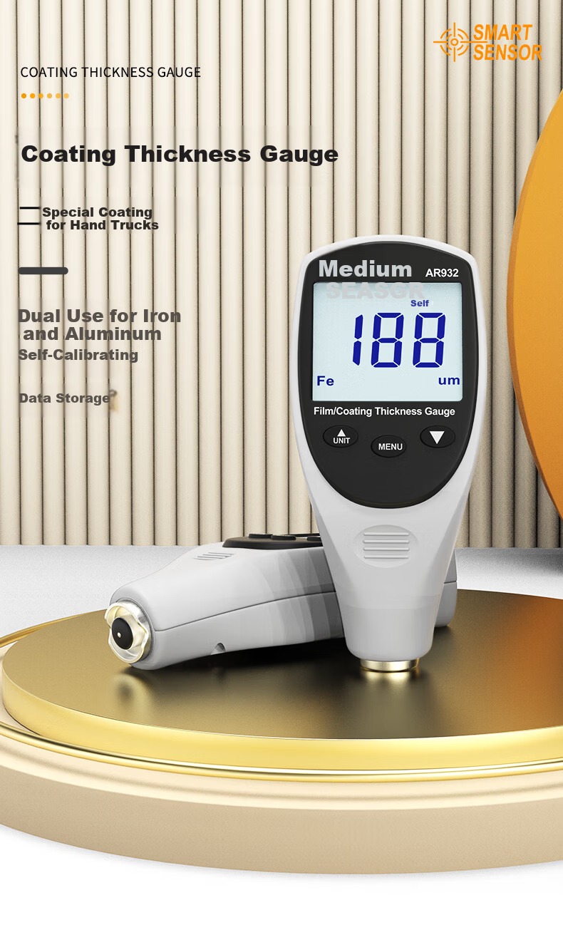 CEM AR932 Coating Thickness Gauge Paint Thickness Gauge Galvanized Layer Paint Surface Tester Automotive Paint Film Meter 1