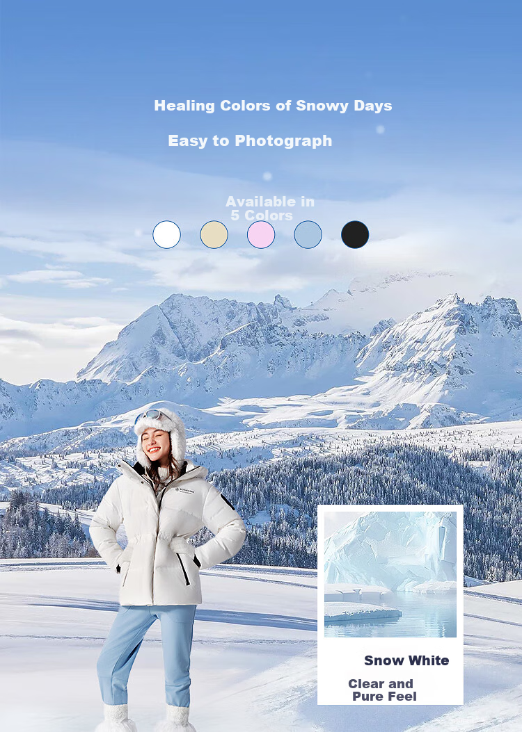 BOSIDENG Off-Season Women's Slim Fit Short Thickened Hooded Stand Collar Down Jacket New Year Red Coat 4
