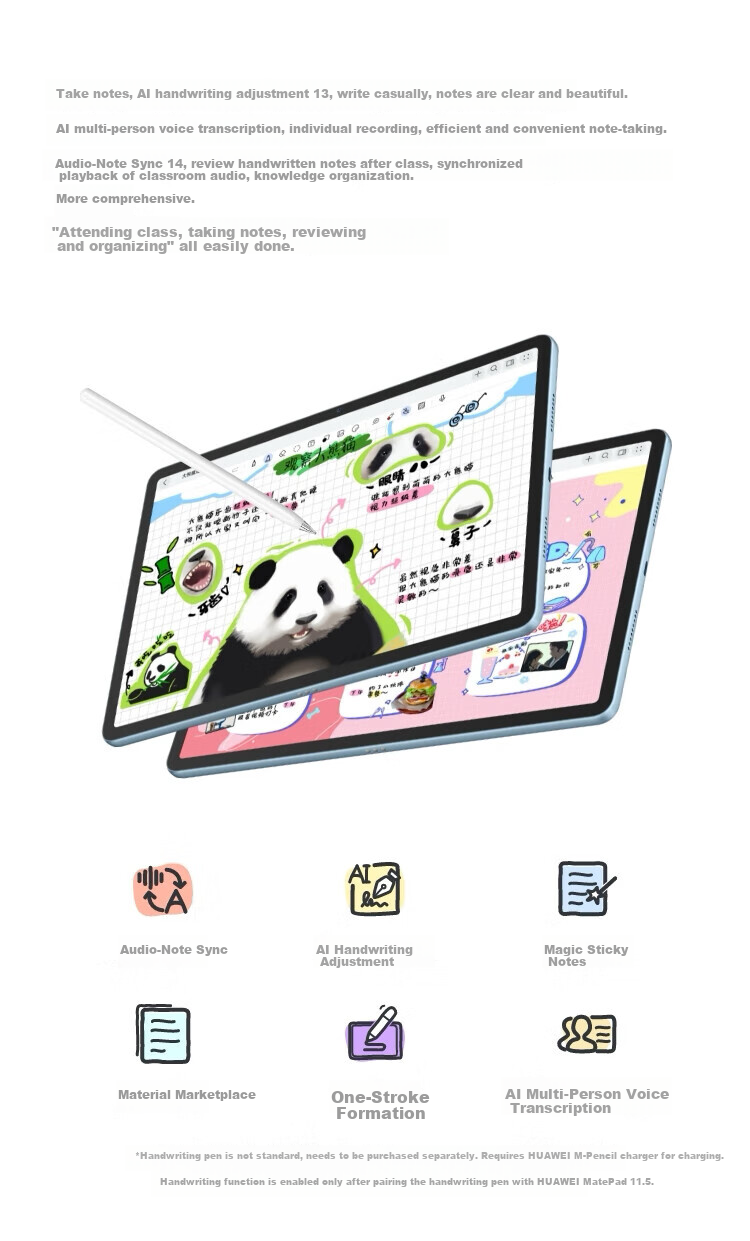 HUAWEI MatePad 11.5 Soft Light Edition 2024 HUAWEI Tablet High Refresh Eye Protection Screen Learning Tablet 8+256GB Deep Space Gray 11
