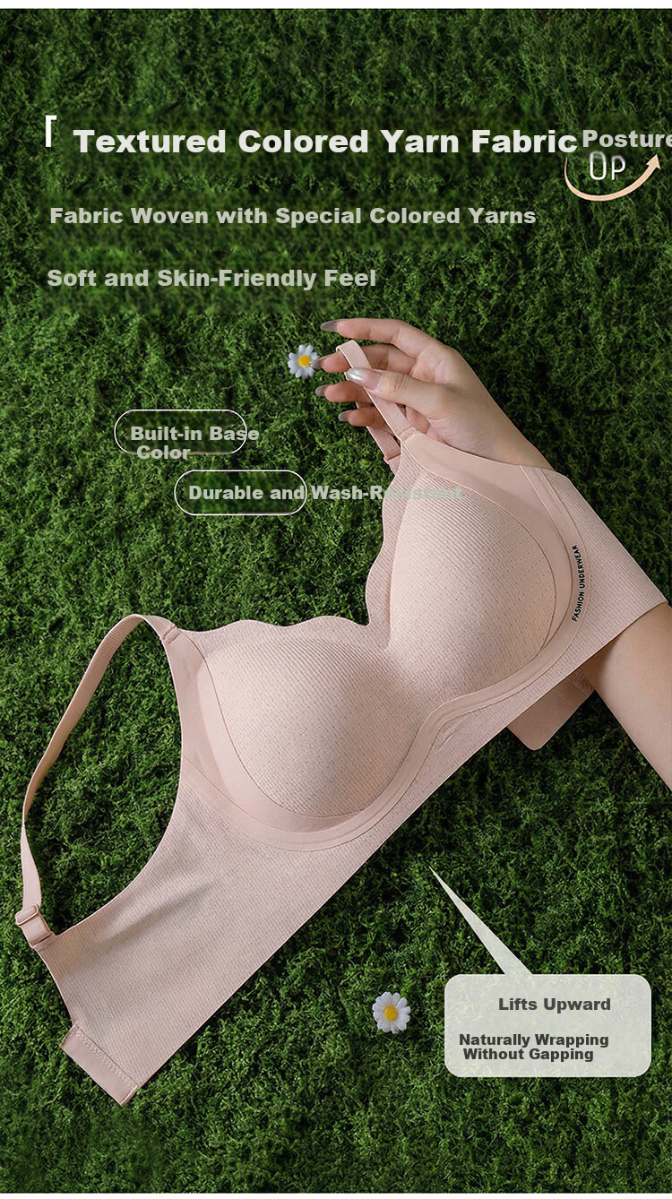 GUJIN [Anti-Gravity Lift] Women's Bra, Push-Up, Soft Support, Seamless, Invisible Foundation, Lift-Up, Side-Gathering Vest Brassiere 8