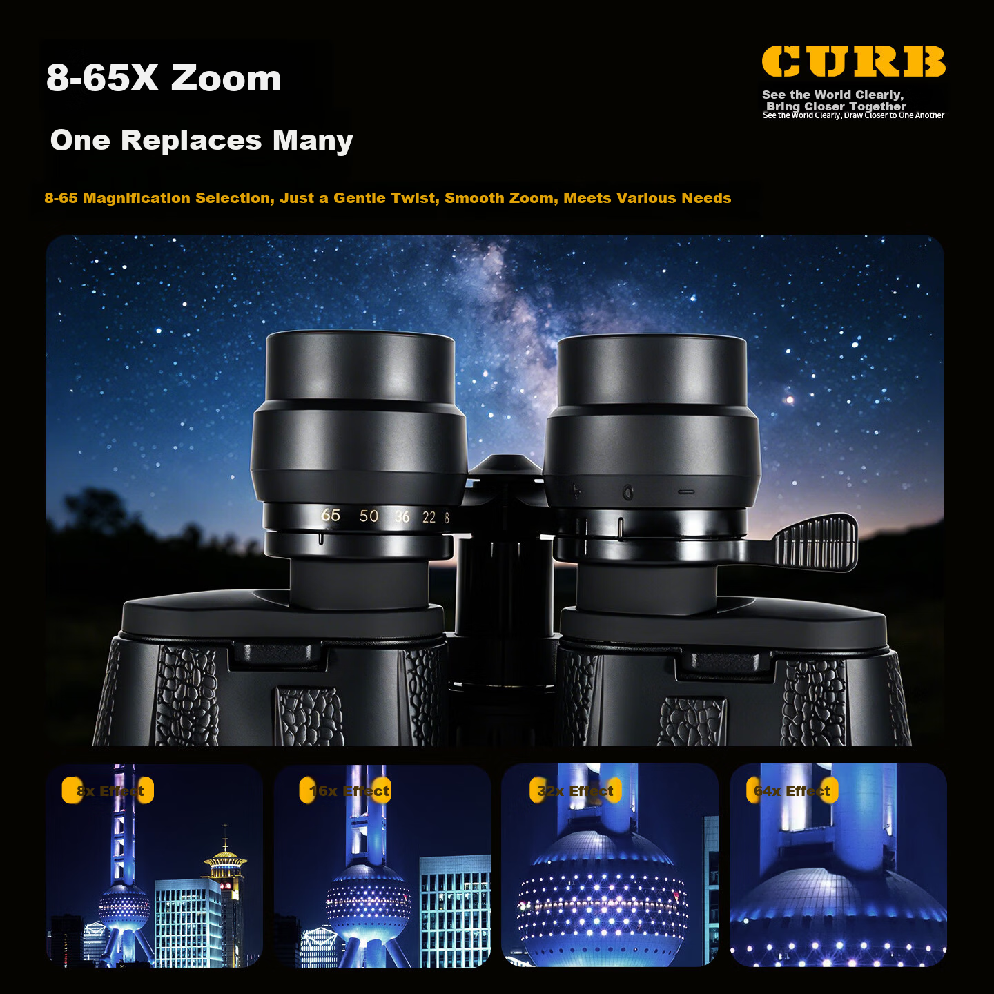 Jiapu High-Power Military-Grade HD Night Vision Professional Adult 8000 Binoculars Zoomable Smartphone Compatible Kilometer Range