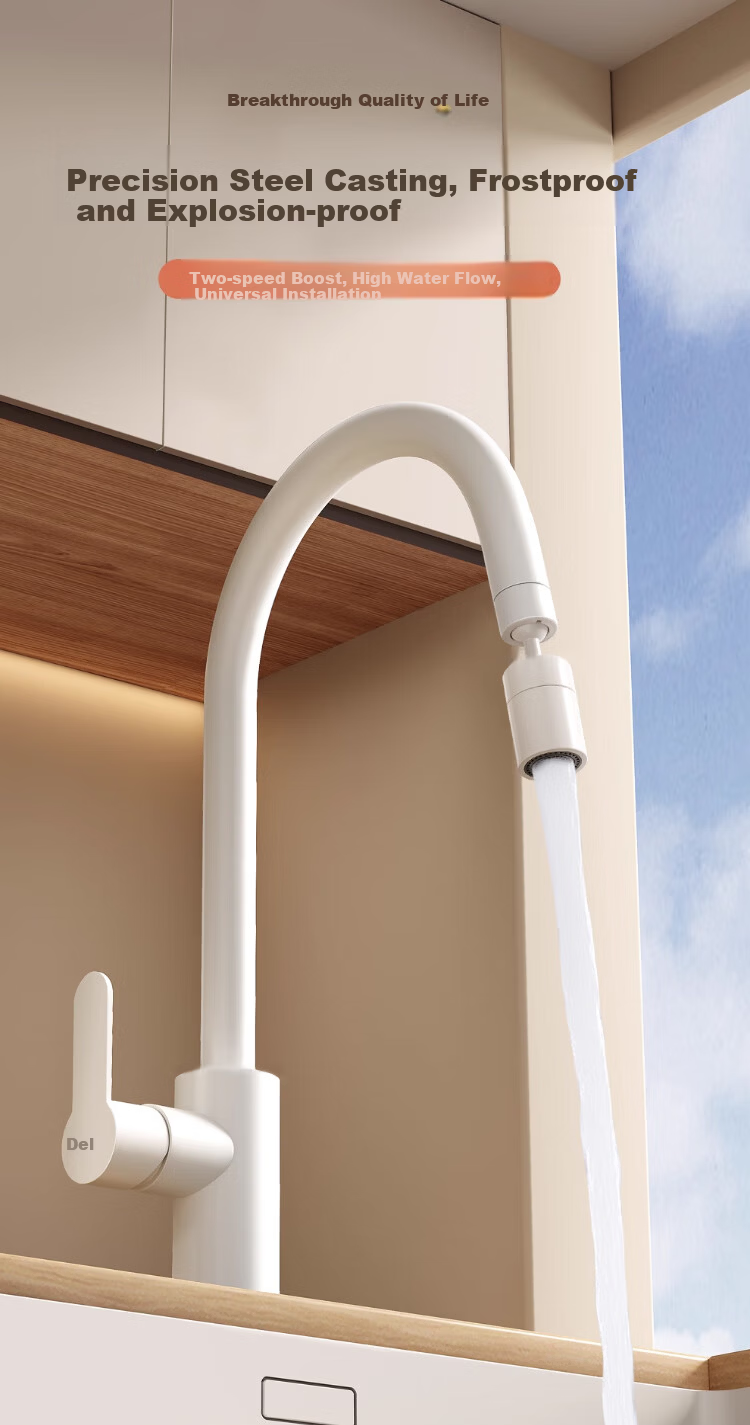 Delr [28 Years Brand] Balcony Laundry Sink Faucet Hot and Cold Washing Basin Tap Kitchen Sink Faucet 2