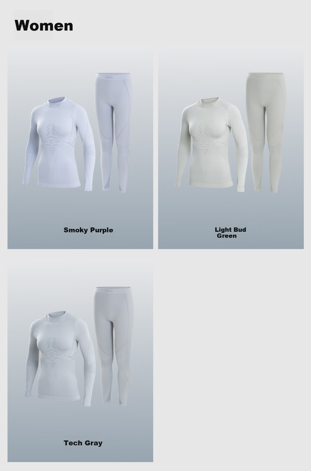 UTO Merino Wool Quick-Dry Base Layer Set Unisex Ski Mountaineering Thermal Underwear Classic Black Men’s L 16