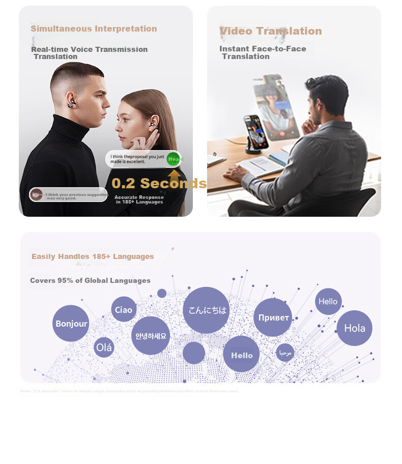 Jinyun 2026 Latest AI Noise-Cancelling Dual Bluetooth Earbuds In-Ear Clip-On Two-in-One Deep Active Noise Cancellation Long-Lasting Comfortable A30s 23