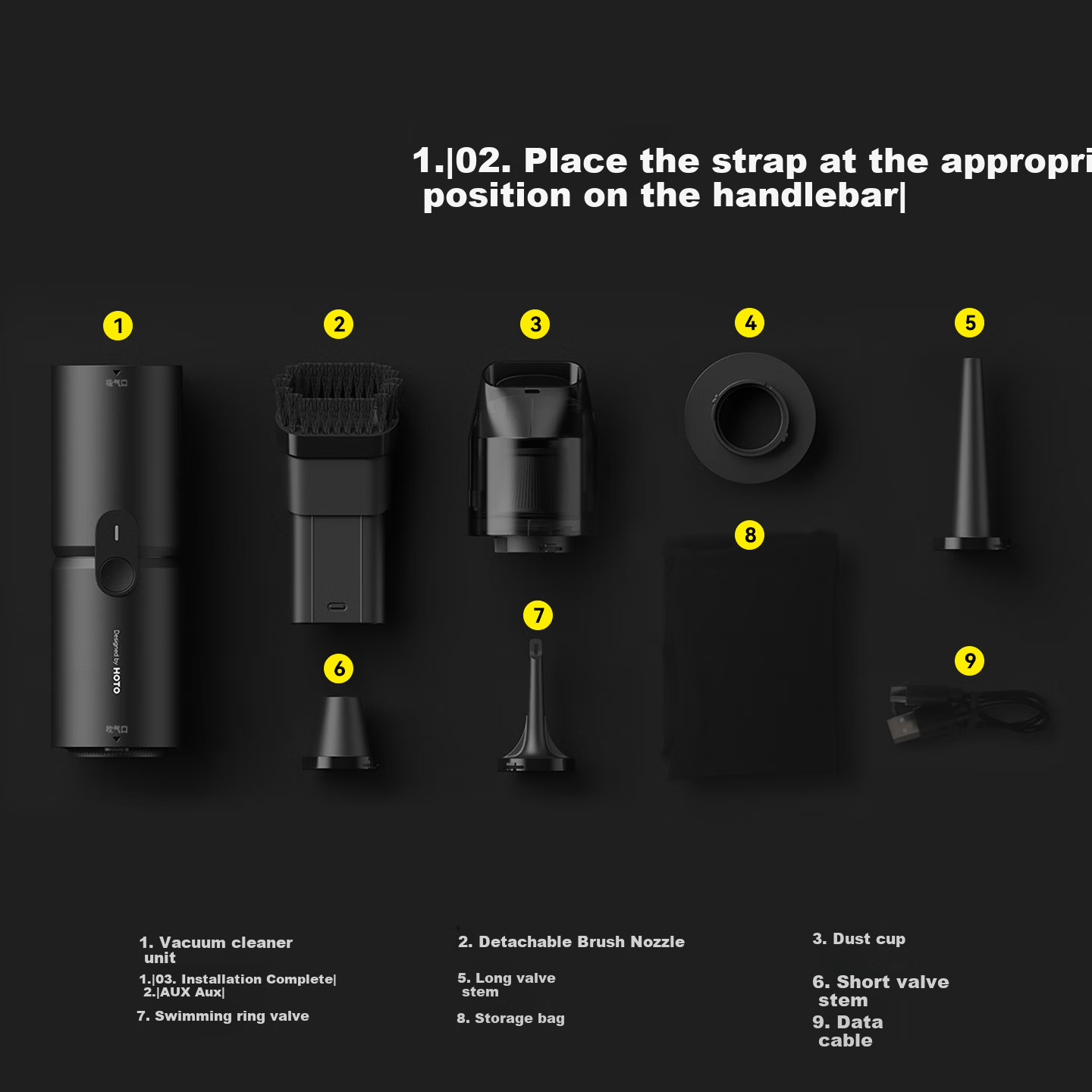 HOTOHOTO Car Vacuum Cleaner Outdoor Wireless Handheld Car Desktop Keyboard Vacuum Cleaner Car Vacuum and Blower All-in-One