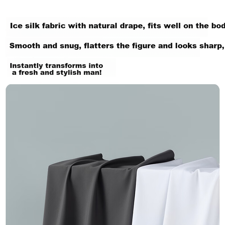 MiiOW Men's Ice Silk Cooling Basic Undershirt Sports Seamless Racerback Sleeveless T-Shirt Vest 7