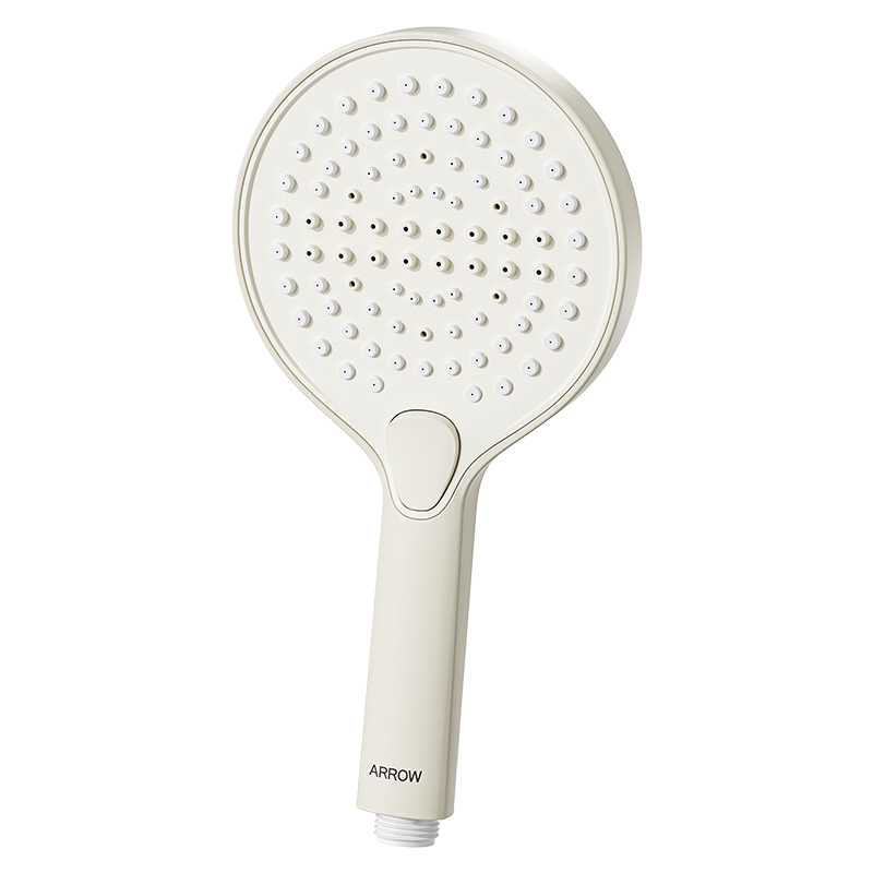 ARROW Handheld Shower Head Bathroom Milky White Pressurized Showerhead 130mm Large Panel Single Showerhead