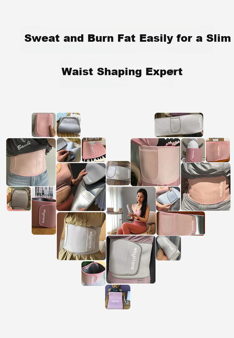 KYOLENS Sweat Waist Belt Slimming Fitness Fat Burning Training Women Running Abdomen Toning Hula Hoop Shaping 1