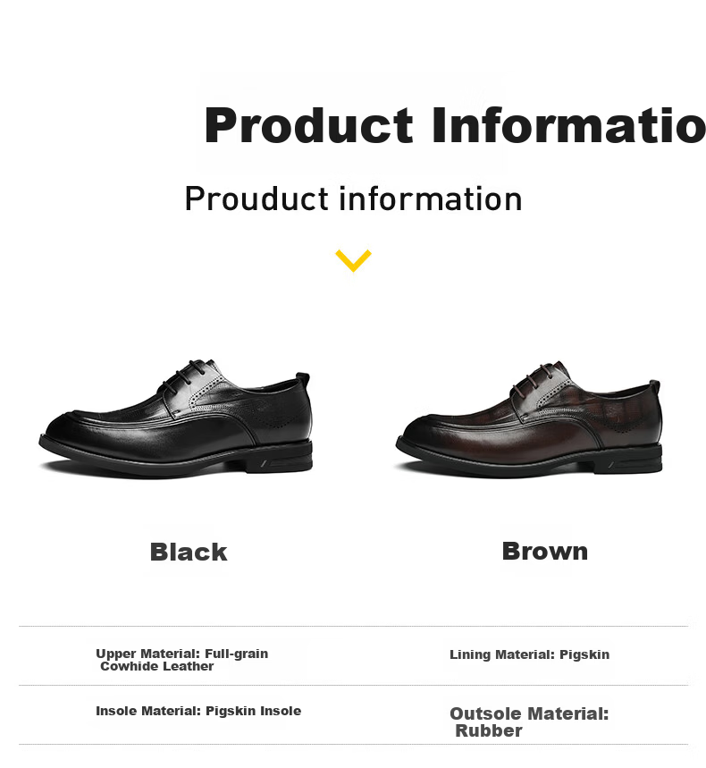 HLA Men's Leather Shoes Wedding Groom Father's Business Formal Shoes HAAPXM2FAG183 Brown Size 40 4
