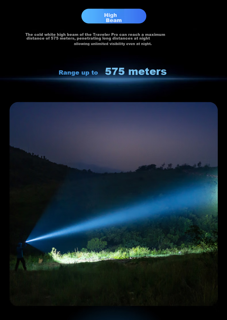 OLIGHT Warrior Pro High-Power Flashlight All-Purpose Outdoor Lighting Emergency Camping Lantern Ultra-Long Battery Life Flashlight 6