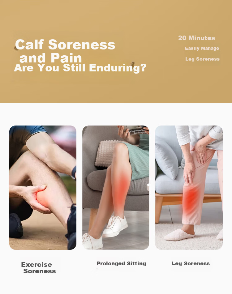 Xilaikang Leg Massager Sports Fatigue Relief Calf Muscle Soreness Heat Therapy Meridian Massage Practical Gift for Elders Parents Birthday Mother's Day 2
