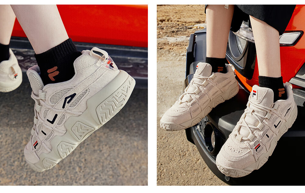 FILA FUSION Men's BARRICADE Retro Basketball Sneakers Sports Casual Shoes 22