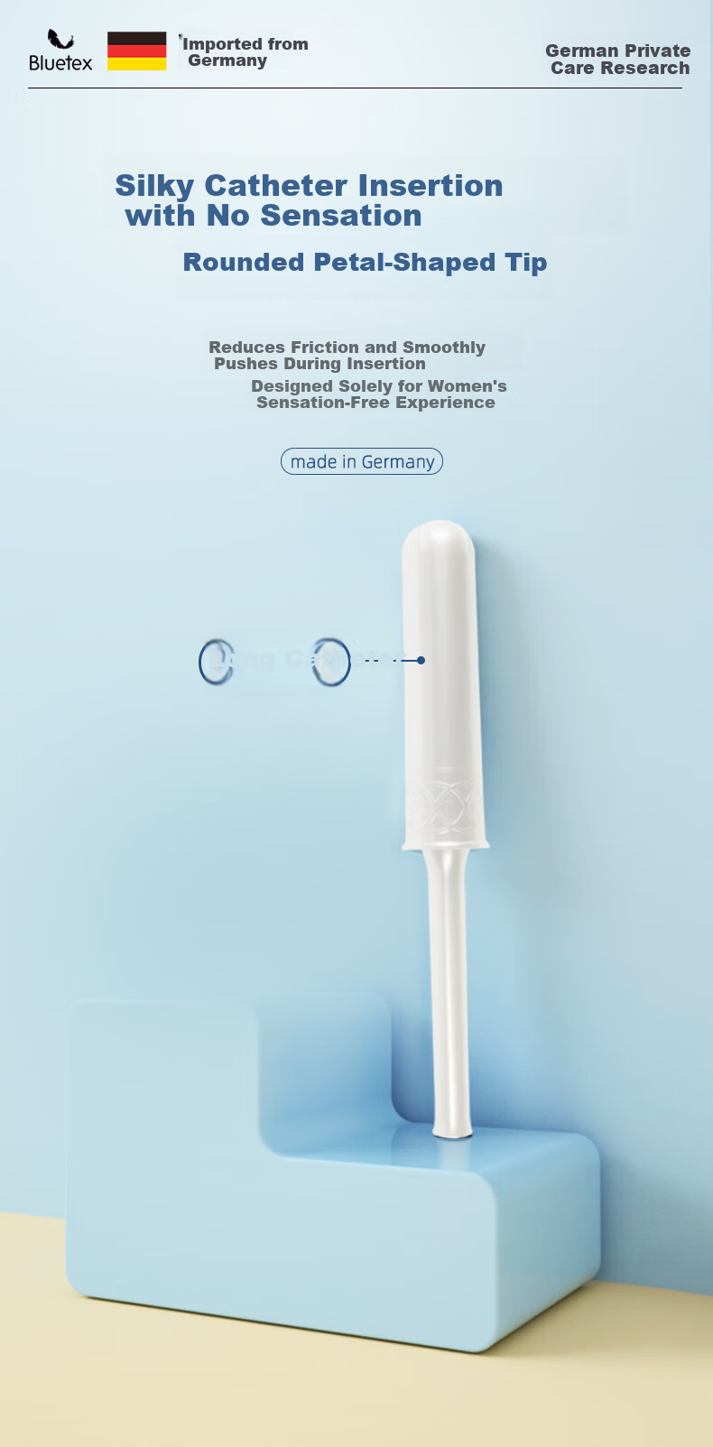 Bluetex Tampons Long Applicator Light Flow 12pcs Internal Sanitary Pads Menstrual Swimming Special JD Self-operated 4