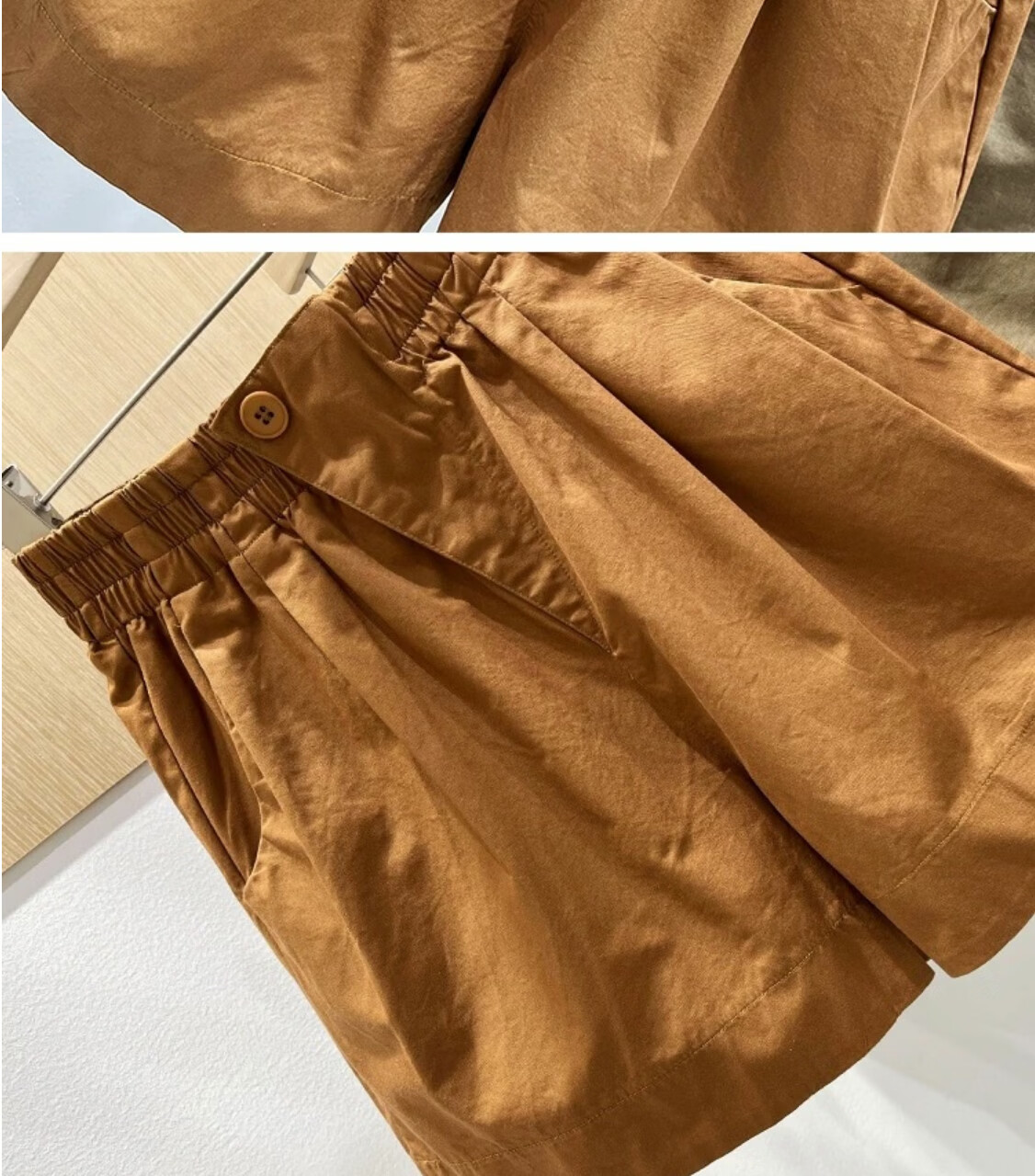 Langsha Women's Pure Cotton Summer Shorts 2026 New Loose Slimming Wide-Leg High-Waist A-Line Casual Versatile Hot Pants 12