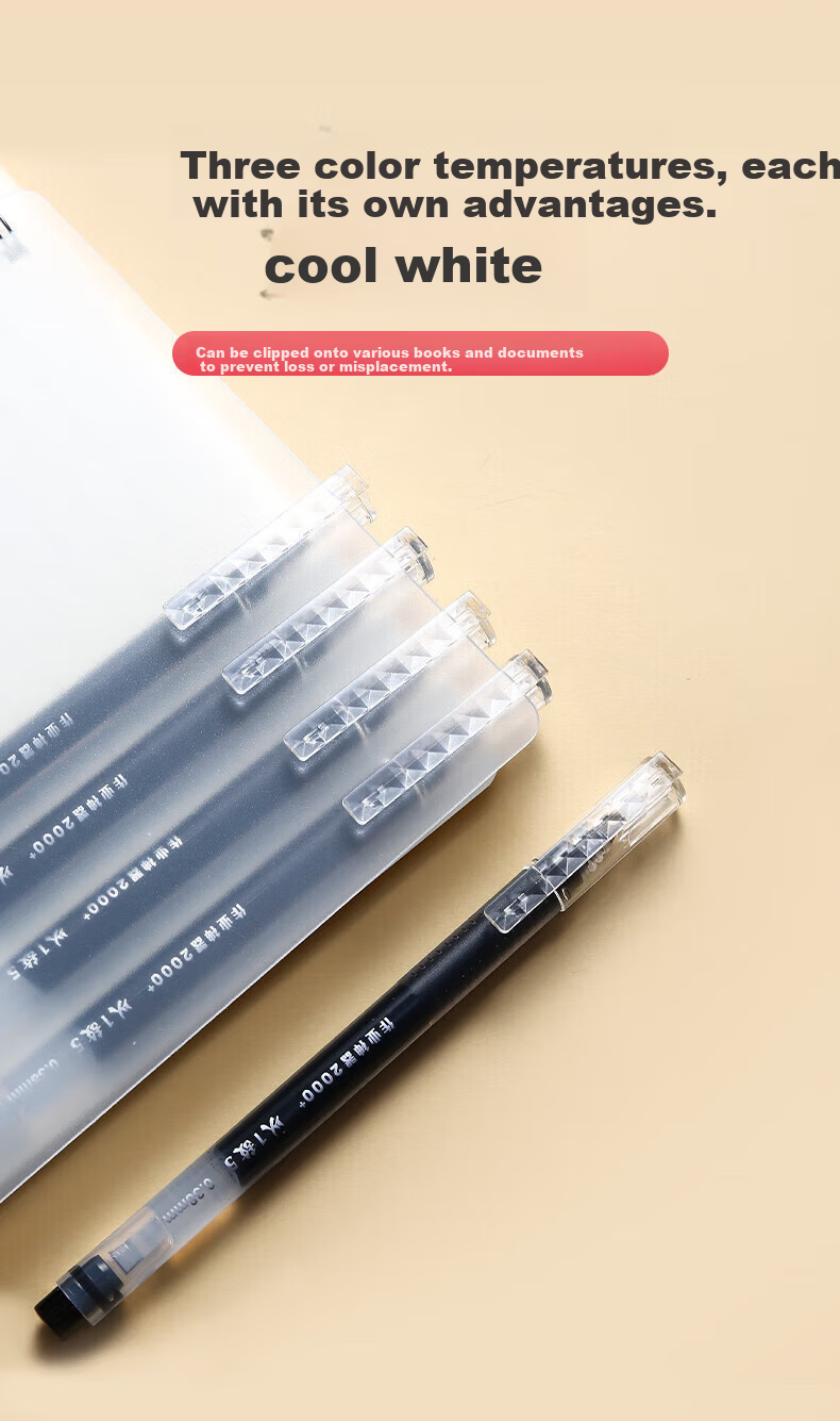 M&G Blue 0.5mm Student Large Capacity Gel Pen Office Full Needle Tube Signature Pen Triangular Barrel AGPV3401B 3-Pack 3