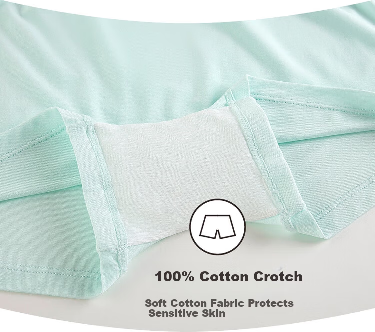 THREEGUN Children's Modal Antibacterial Underwear 5A Crotch Girls' Boxer Briefs 3-Pack Rabbit Set Size 140 11