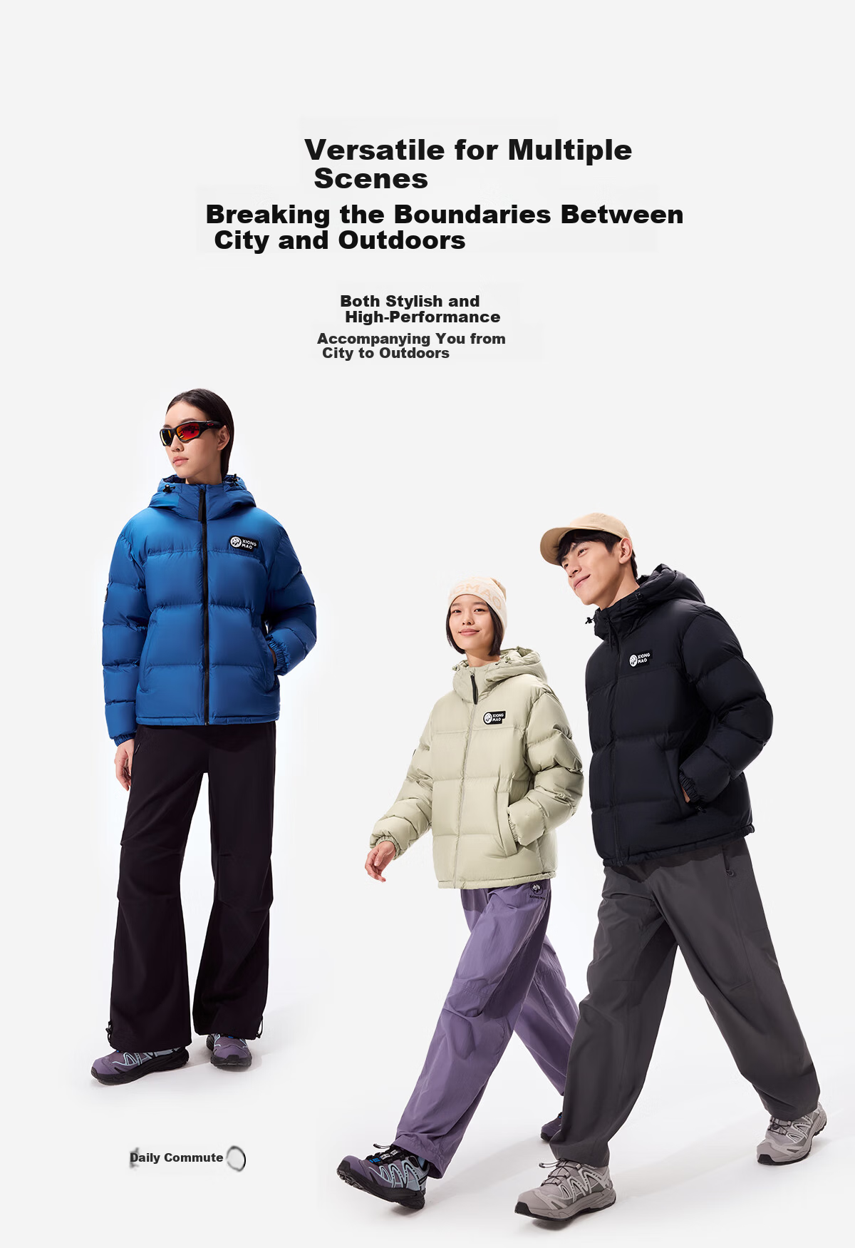 Panda Zhang Yuxi Style "Bubble" Down Jacket Unisex Autumn Winter Thickened Warm Hooded Puffer Coat 144Y5 12