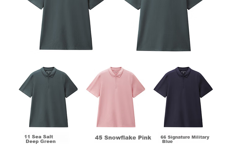 Giordano 2026 Summer Tech Cooling Sun Protection Half-Zip Collar Short Sleeve Polo Shirt Men 13016212 21