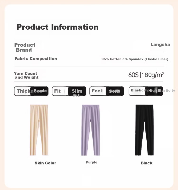 LangSha Women's Thermal Pants Pure Cotton Autumn Winter 10A Antibacterial Mite-Resistant Inner Wear Leggings Cotton Thread Cotton Wool Pants Thermal Underwear 11
